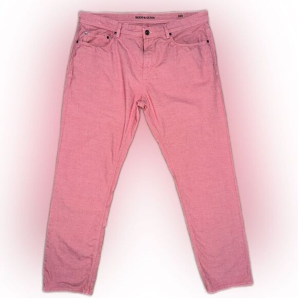 Rodd & Gunn Straight FitCoral Pink Cotton Blend Jeans